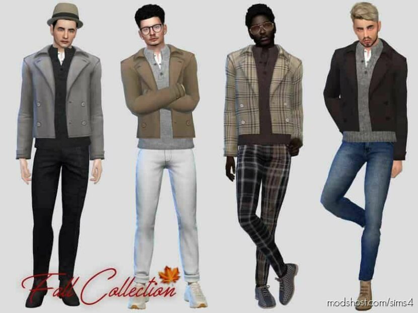 Sims 4 Male Clothes Mod: Martel Sweater Jacket (Featured)