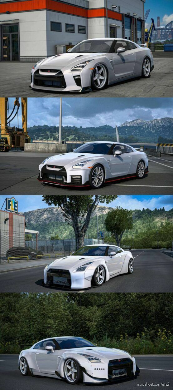 ETS2 Nissan Car Mod: 2017 Nissan GT-R 1.45X (Featured)