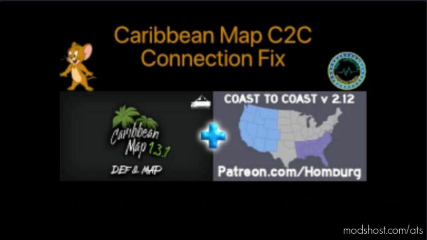 ATS Map Mod: Caribbean - C2C Connector Fix v1.45-2.0 (Featured)