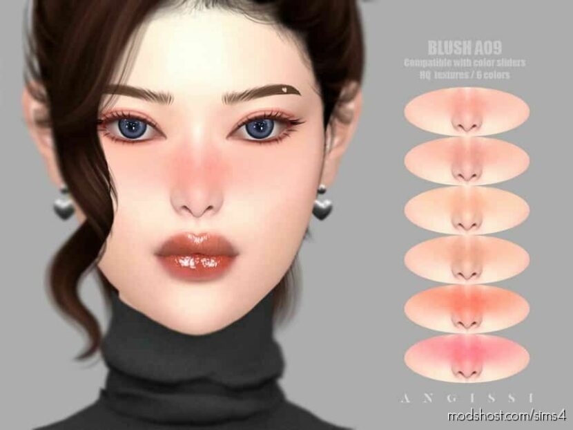 Sims 4 Blush Makeup Mod: A09 (Featured)