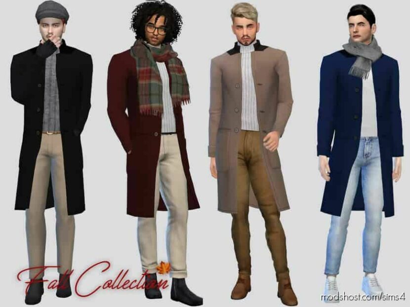 Sims 4 Male Clothes Mod: Briggs Fall Coat (Featured)