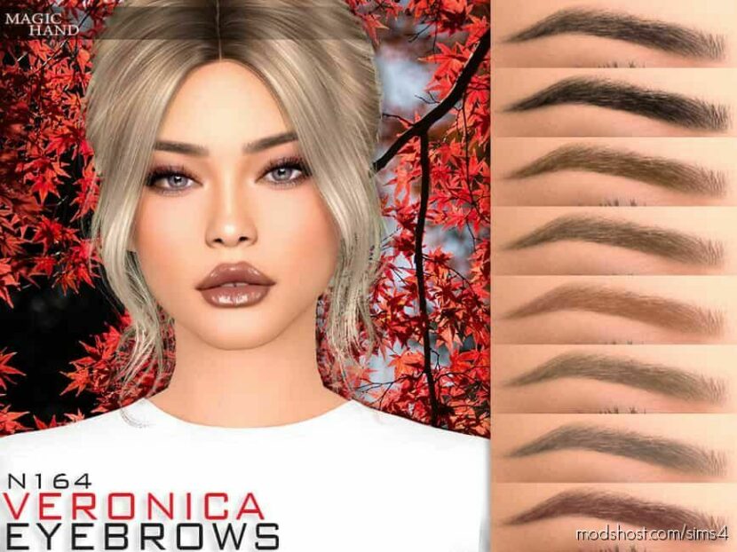 Sims 4 Makeup Mod: Veronica Eyebrows N164 (Featured)