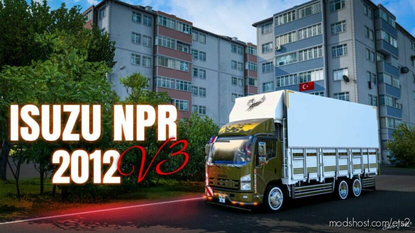 ETS2 Isuzu Truck Mod: NPR 2012 V3 1.45 – 1.46 NEW Update (Featured)