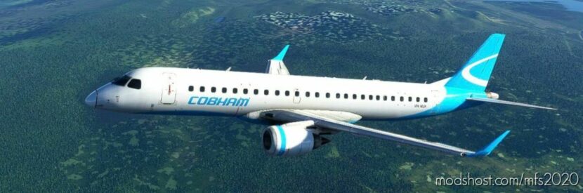 MSFS 2020 Embraer Livery Mod: Cobham Embraer 190 (Virtualcol) (Featured)