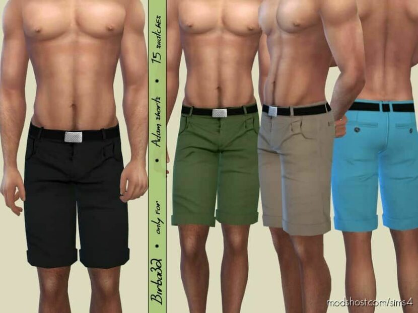 Sims 4 Male Clothes Mod: Adam Shorts (Featured)