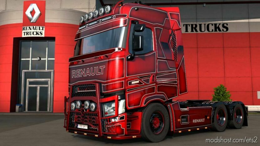 ETS2 Part Mod: Renault T Evo Tuning Pack v1.45.2.12 (Featured)