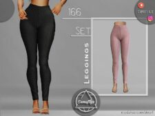 Sims 4 Female Clothes Mod: SET 166 – Leggings (Featured)