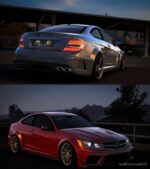 ETS2 Mercedes-Benz Car Mod: C63 W204 AMG 1.45 1.46 (Image #2)