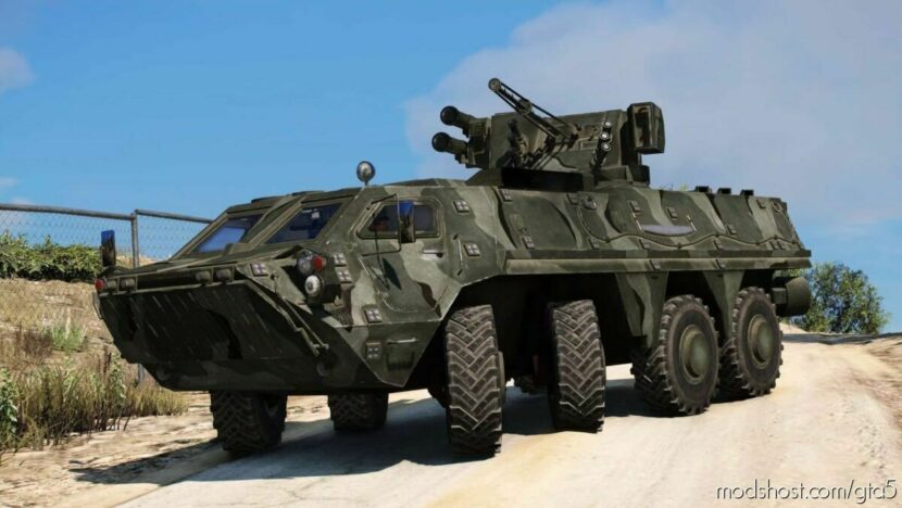 GTA 5 Vehicle Mod: Btr-4E Ukraine Add-On (Featured)