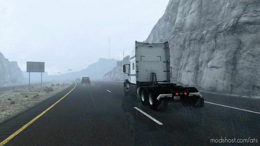 ATS Rain Weather Mod: Cold Rain V0.32A 1.45 (Featured)