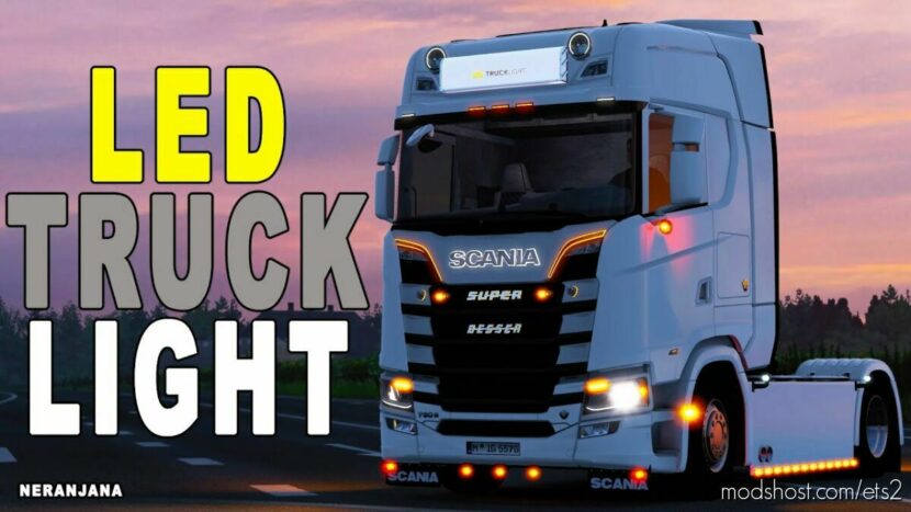 ETS2 Part Mod: LED TruckLight v1.45.2.12 (Featured)