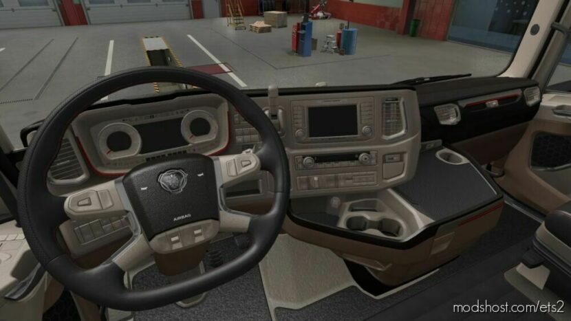 ETS2 Scania Mod: S & R Beige Interior (Featured)