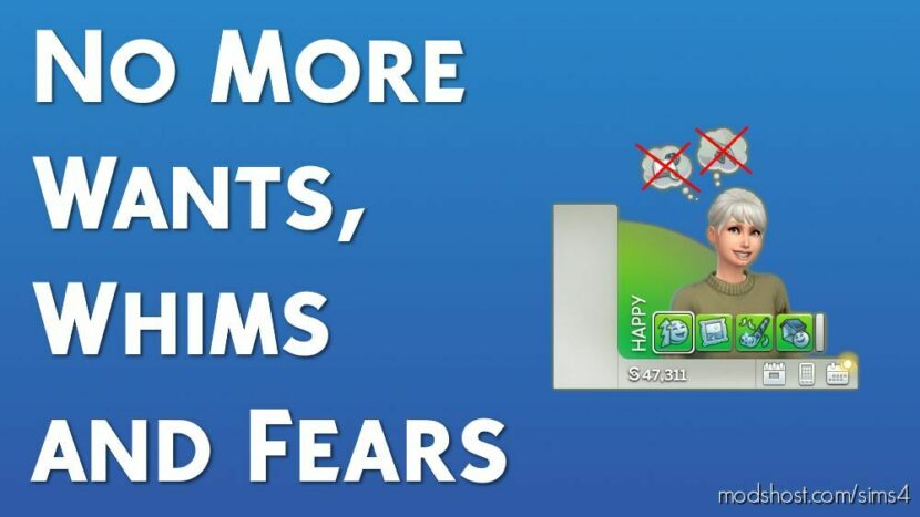 Sims 4 Mod: NO More Wants, Whims And Fears UI Icons (Featured)