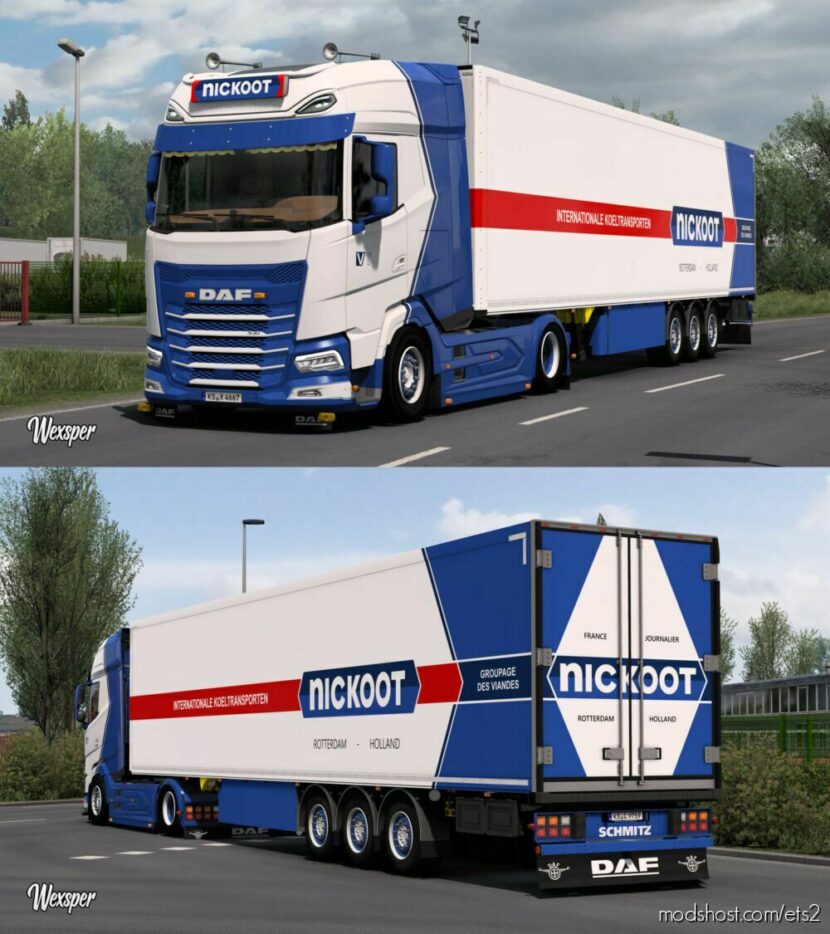 ETS2 DAF Mod: XG 2021 Nickoot Skin Pack By Wexsper (Featured)