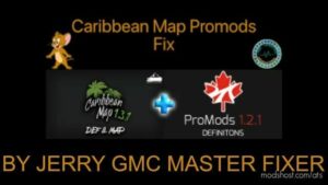 ATS Mod: Caribbean Map - Promods Fix v1.45-2.0 (Featured)