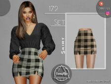 Sims 4 Female Clothes Mod: SET 172 – Skirt (Image #2)