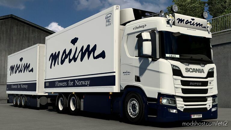 ETS2 Scania Mod: R Moum Tandem Skin (Featured)