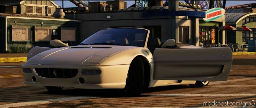 GTA 5 Ferrari Vehicle Mod: 1994 Ferrari F355 Spider Add-On / Fivem / Pop-Up Headlights (Featured)