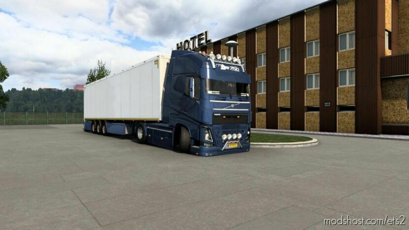 ETS2 Truck Mod: Volvo FH16 with Trailer v1.45 (Featured)