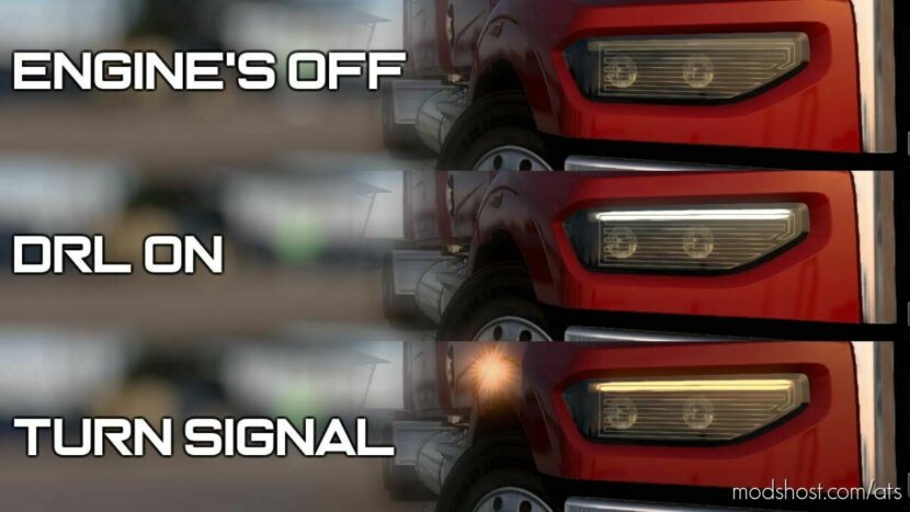 ATS Part Mod: LED DRL + Sequential Blinker for 49X v1.45 (Featured)