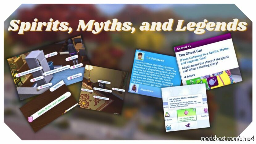 Sims 4 Mod: Spirits, Myths, And Legends Story Interactions (Featured)