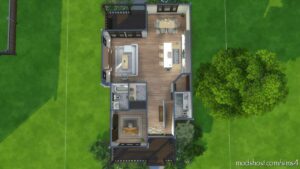 Sims 4 House Mod: Modern Rustic (Residential; NO CC) (Image #4)