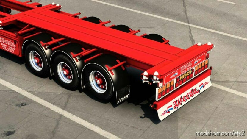 ETS2 Mod: Weeda D-TEC Container Trailer v1.45 (Featured)