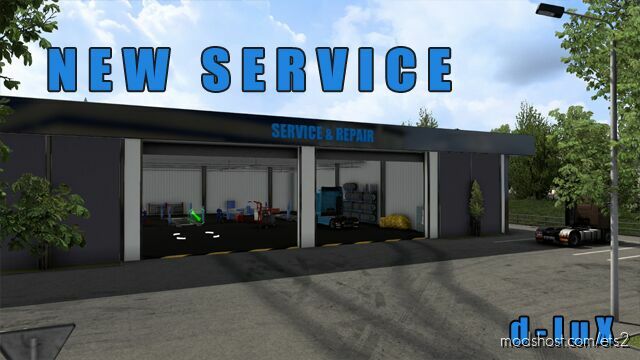 ETS2 Mod: New Service & Repair Stations v1.01 1.45 (Featured)