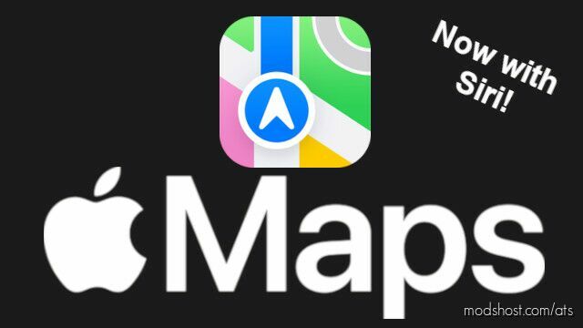 ATS Interior Mod: Apple Maps Navigation Dark Mode Edition v1.1 1.45 (Featured)