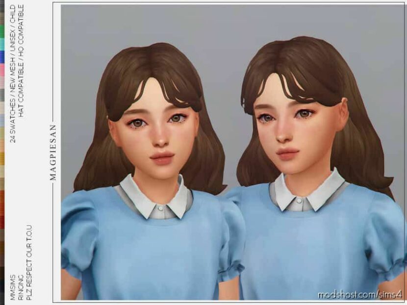 Sims 4 Kid Mod: Ringing Hair For Child (Featured)