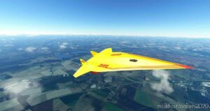 MSFS 2020 Fictional Livery Mod: Darkstar DHL (Image #2)