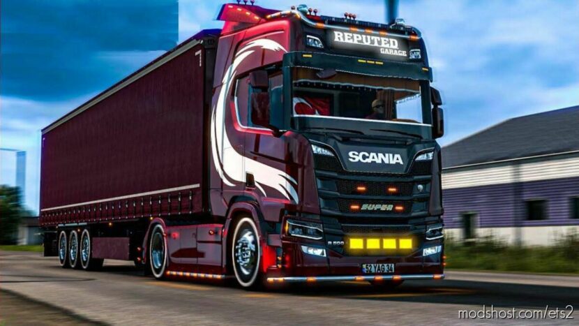 ETS2 Truck Mod: Scania R580 by RG v1.45.3.9 (Featured)