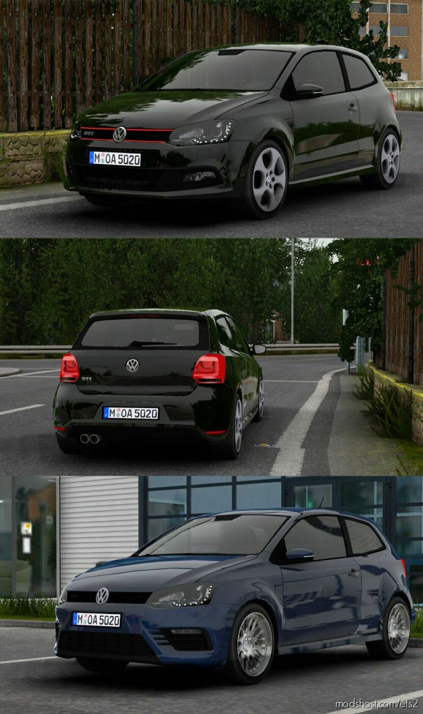 ETS2 Volkswagen Car Mod: Polo GTI MK5 V4.4 1.46 (Featured)