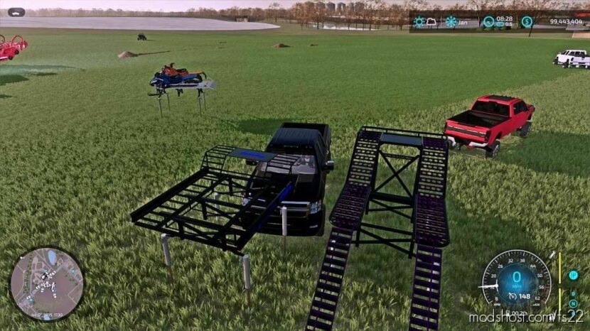 FS22 ATV Attachment Mod: Rack (Featured)