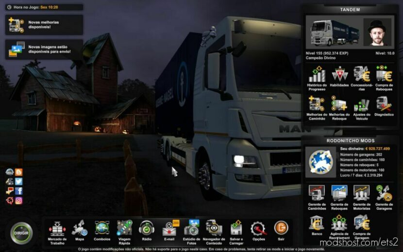 ETS2 Save Mod: Profile Tandem 1.46 (Featured)