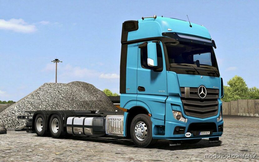 ETS2 Truck Mod: Mercedes Actros MP4 by Alex v1.7.5 1.46 (Featured)