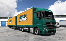 ETS2 Truck Mod: Mercedes Actros MP4 by Alex v1.7.5 1.46 (Image #2)