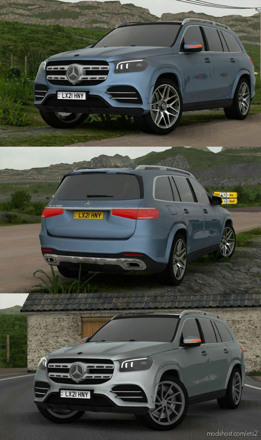 ETS2 Mercedes-Benz Car Mod: X167 Gls-Class V1.6 1.46 (Featured)