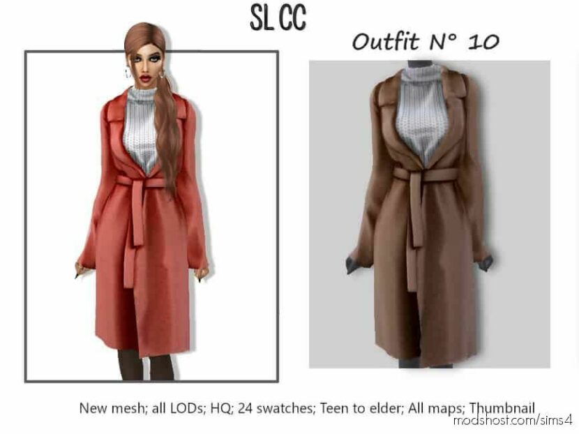 Sims 4 Adult Clothes Mod: Outfit 10 (Featured)