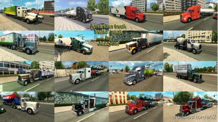 ETS2 Standalone Mod: American Truck Traffic Pack by Jazzycat V2.6.14 (Featured)