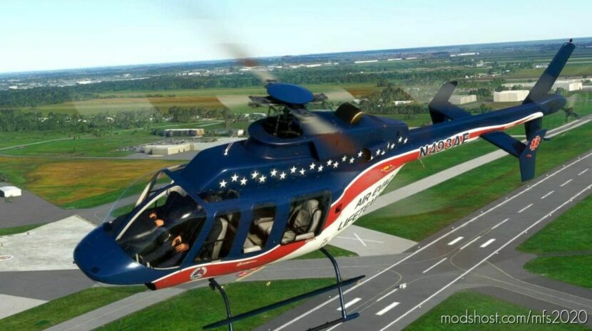 MSFS 2020 Hicopt Mod: Bell 407 N493AE (Featured)