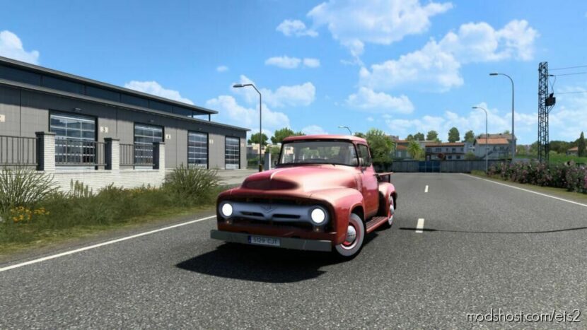 ETS2 Ford Car Mod: F-100 Custom CAB 1956 (Featured)