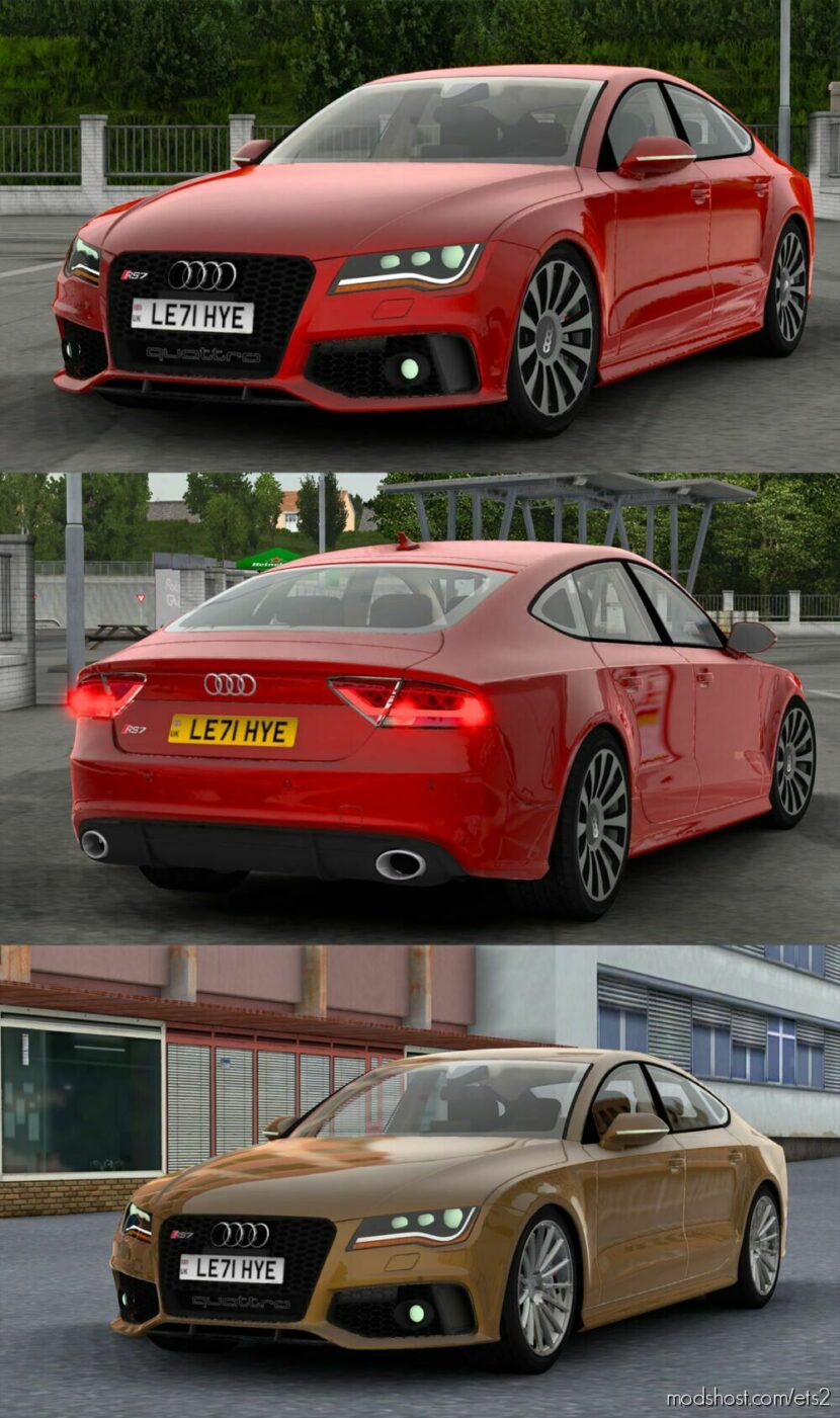 ETS2 Audi Car Mod: RS7 Sportback 2013 4G8 V4.3 1.46 (Featured)