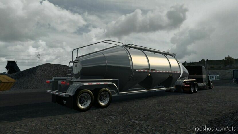 ATS Standalone Trailer Mod: Aeromac Pneumatic Tanker Ownable 1.46 (Featured)