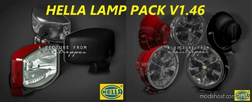 ETS2 Hella Part Mod: Lamp Pack 1.46 (Featured)