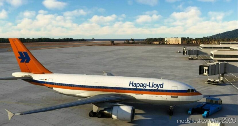 MSFS 2020 A310 Livery Mod: Hapag Lloyd A310 D-Ahlv (Featured)