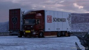 ETS2 Scania Skin Mod: RJL Tandem RED Schenker (Featured)