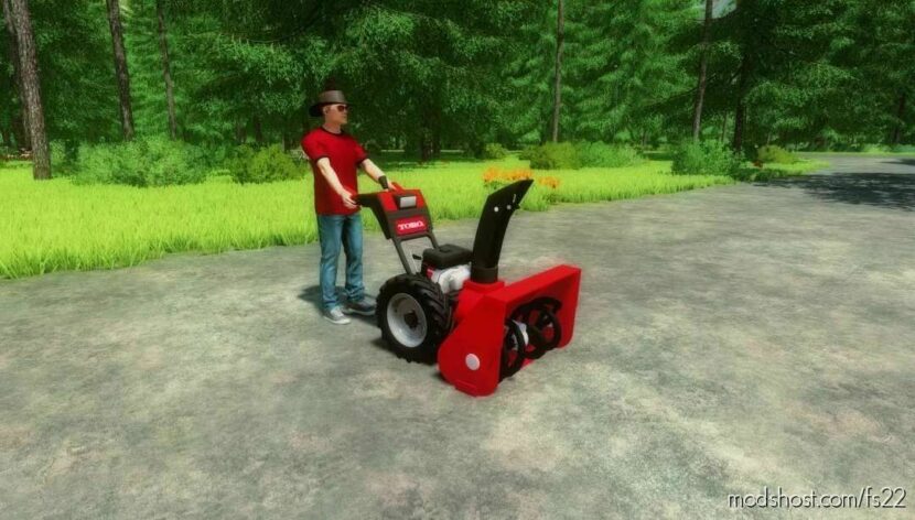 FS22 Implement Mod: Push Snow Blower (Featured)