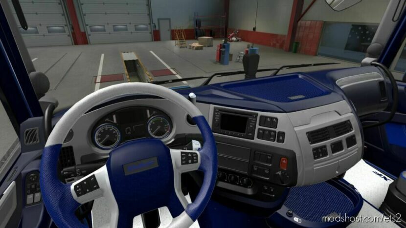 ETS2 DAF Mod: Euro 6 Blue-Grey Interior (Featured)