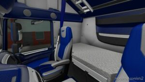 ETS2 DAF Mod: Euro 6 Blue-Grey Interior (Image #2)